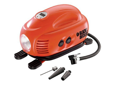 Автомобильный компрессор 12В Black&Decker ASI200