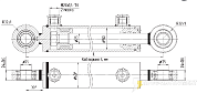 Гидроцилиндр МС50/25х250-3(4).11(455)