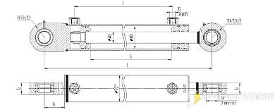 Гидроцилиндр МС80/40х320-3(4).11(620)